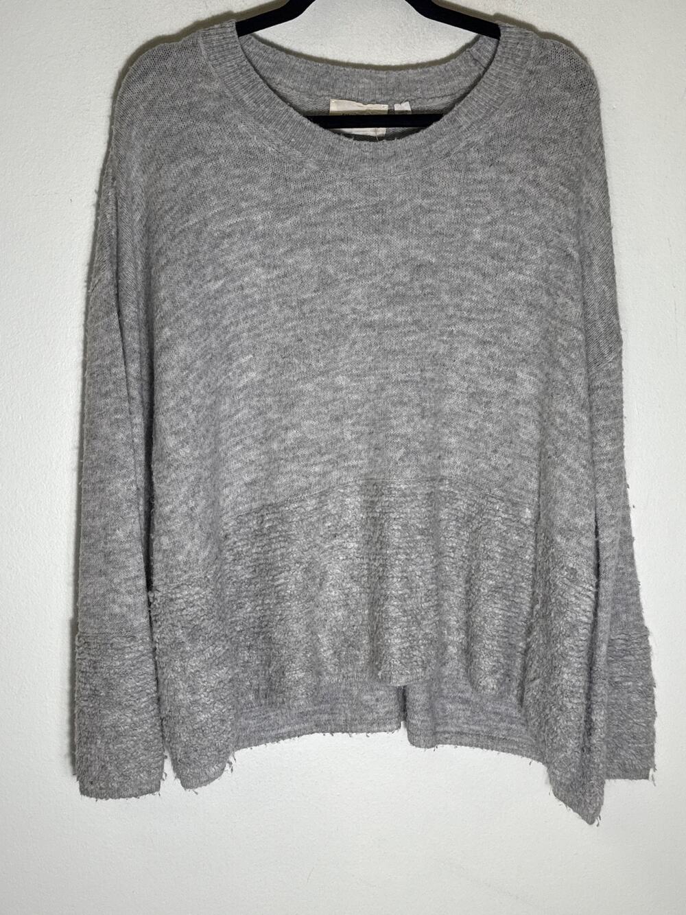 Sita Murt Gray Crewneck Sweater Sz 38 (fits like L)